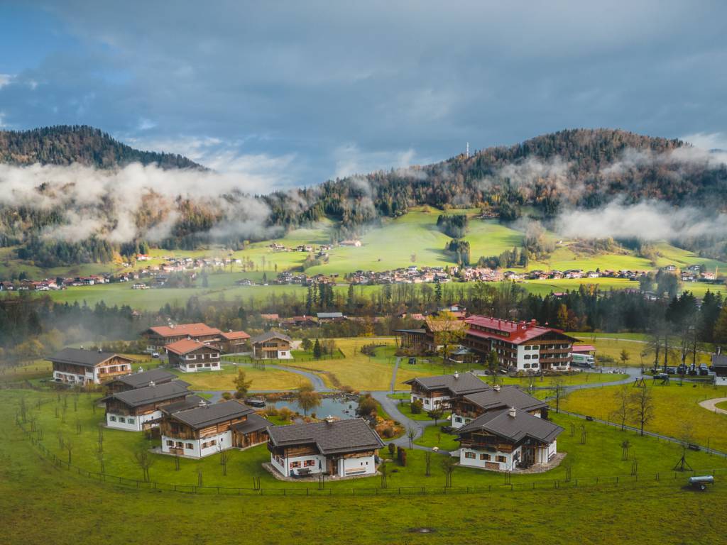 Gut Steinbach in Reit im Winkl im Morgennebel